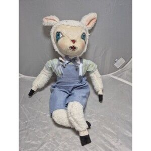 Joe Spencer Gathered Traditions Spring Easter Lance Lamb 16" shelf sitter